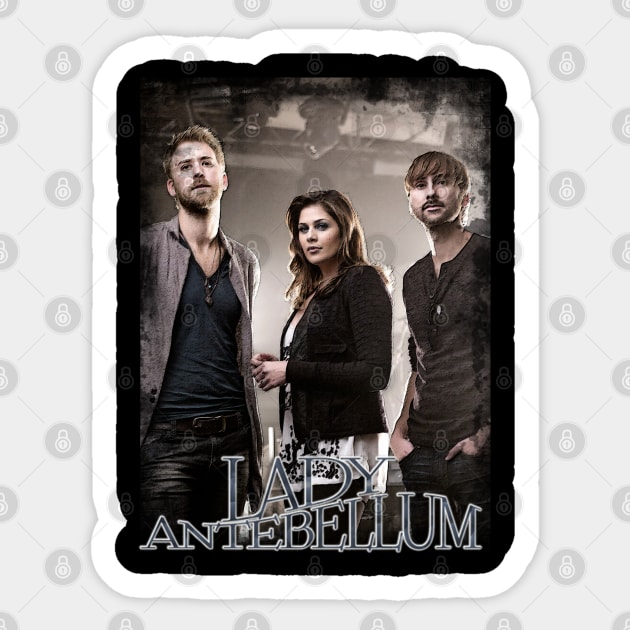 From Nashville with Love Antebellum's Musical Affection on Fabric Sticker by Confused Reviews